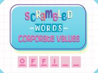Scrambled Words Corporate Values